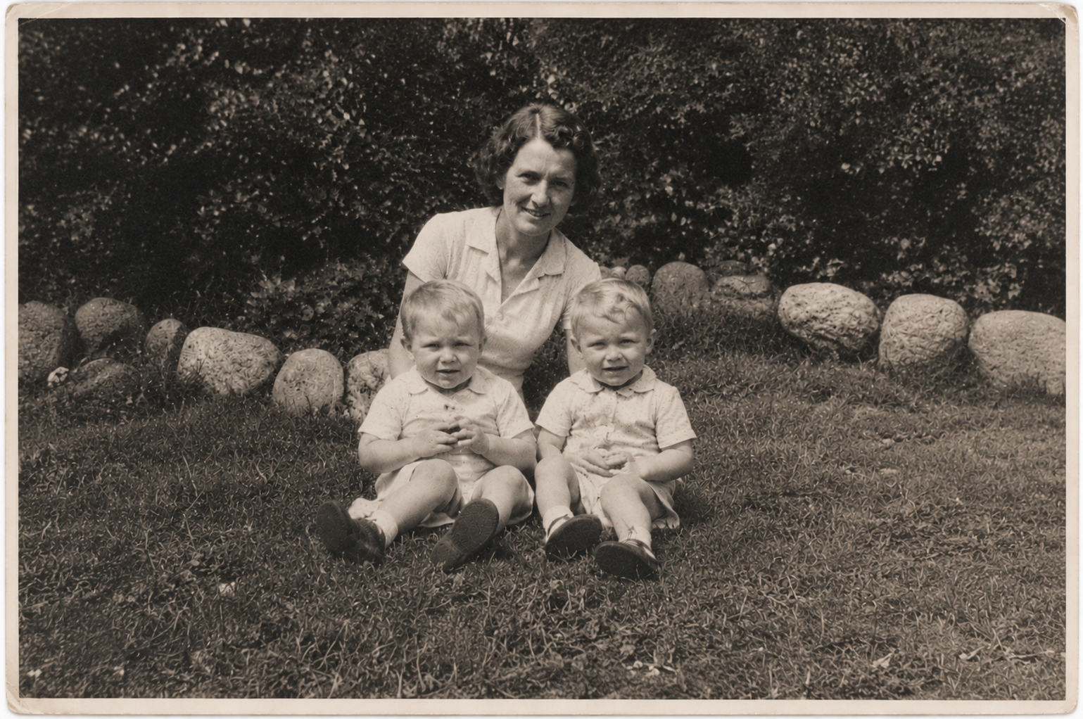 Family photograph after water damage restoration