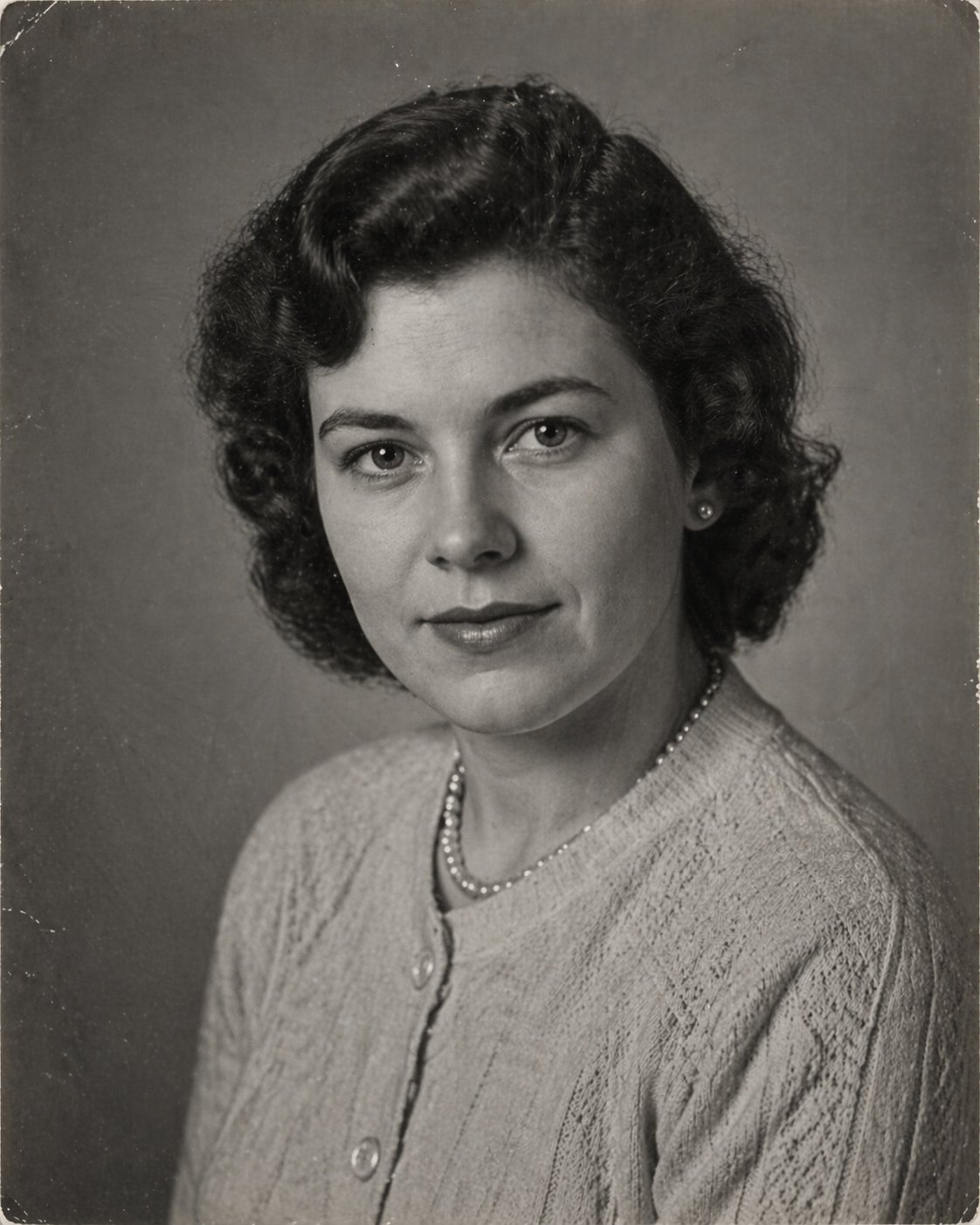 Vintage portrait before colourisation
