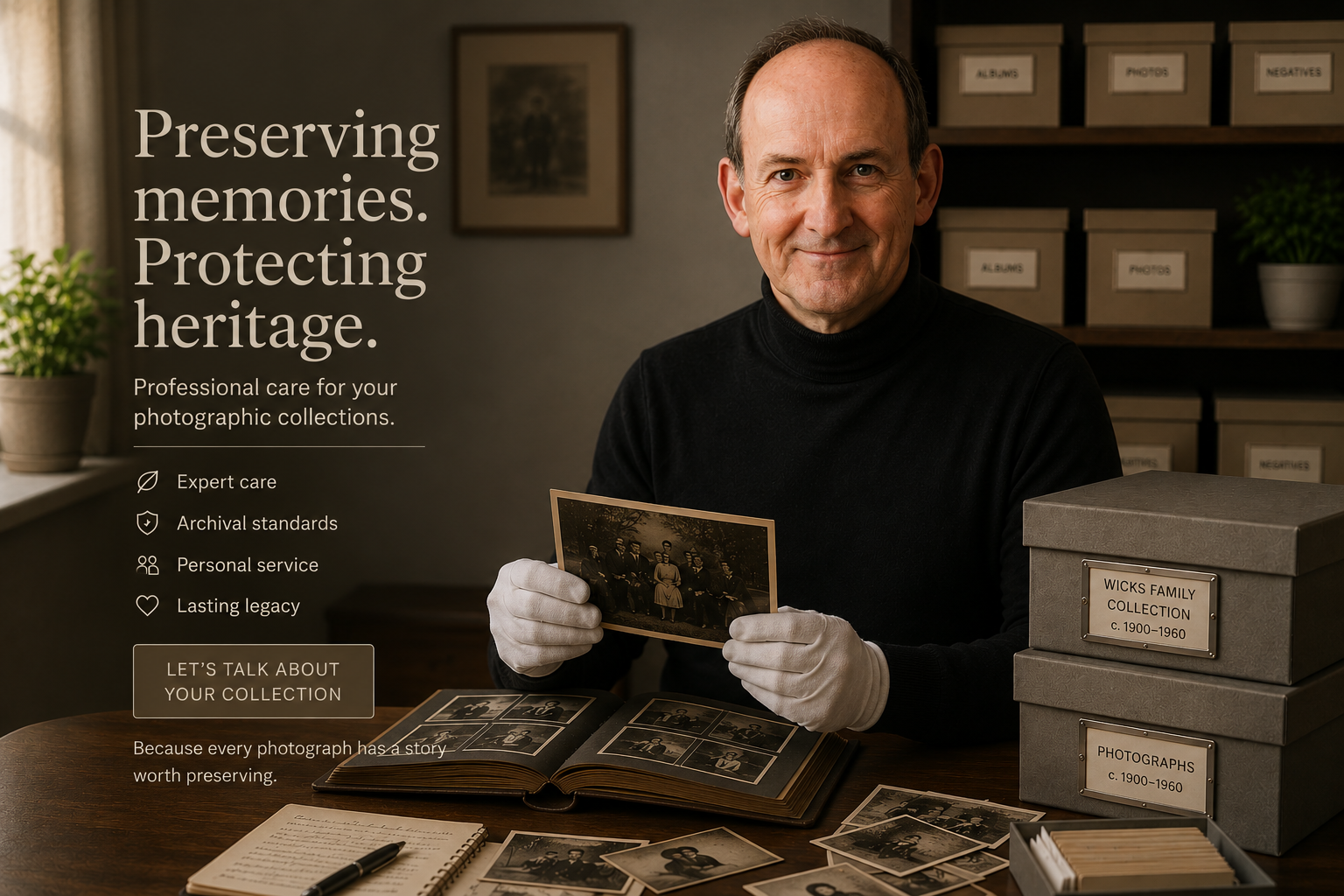 Preserving photographic heritage and family history for future generations
